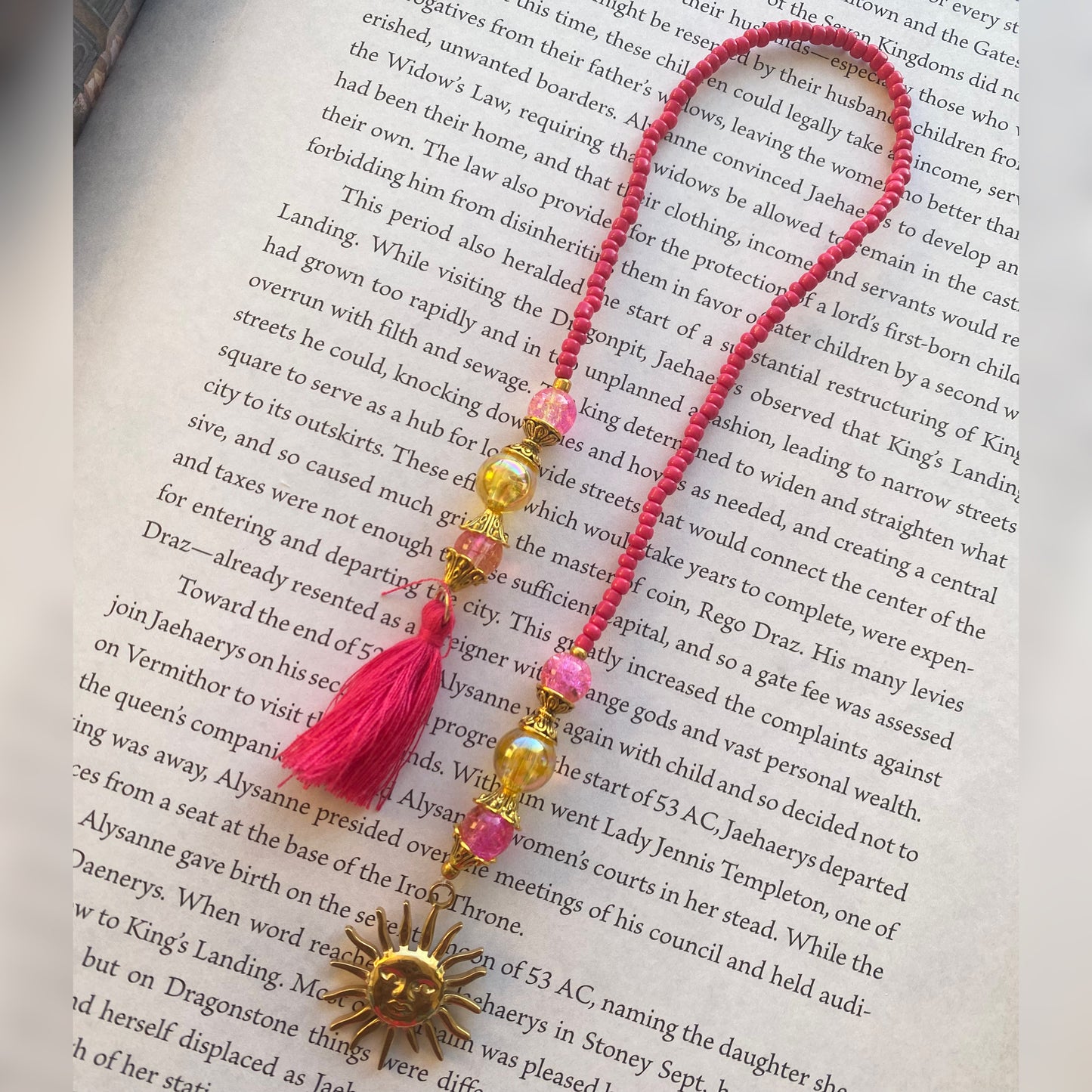 Pink - Sun and Tassel