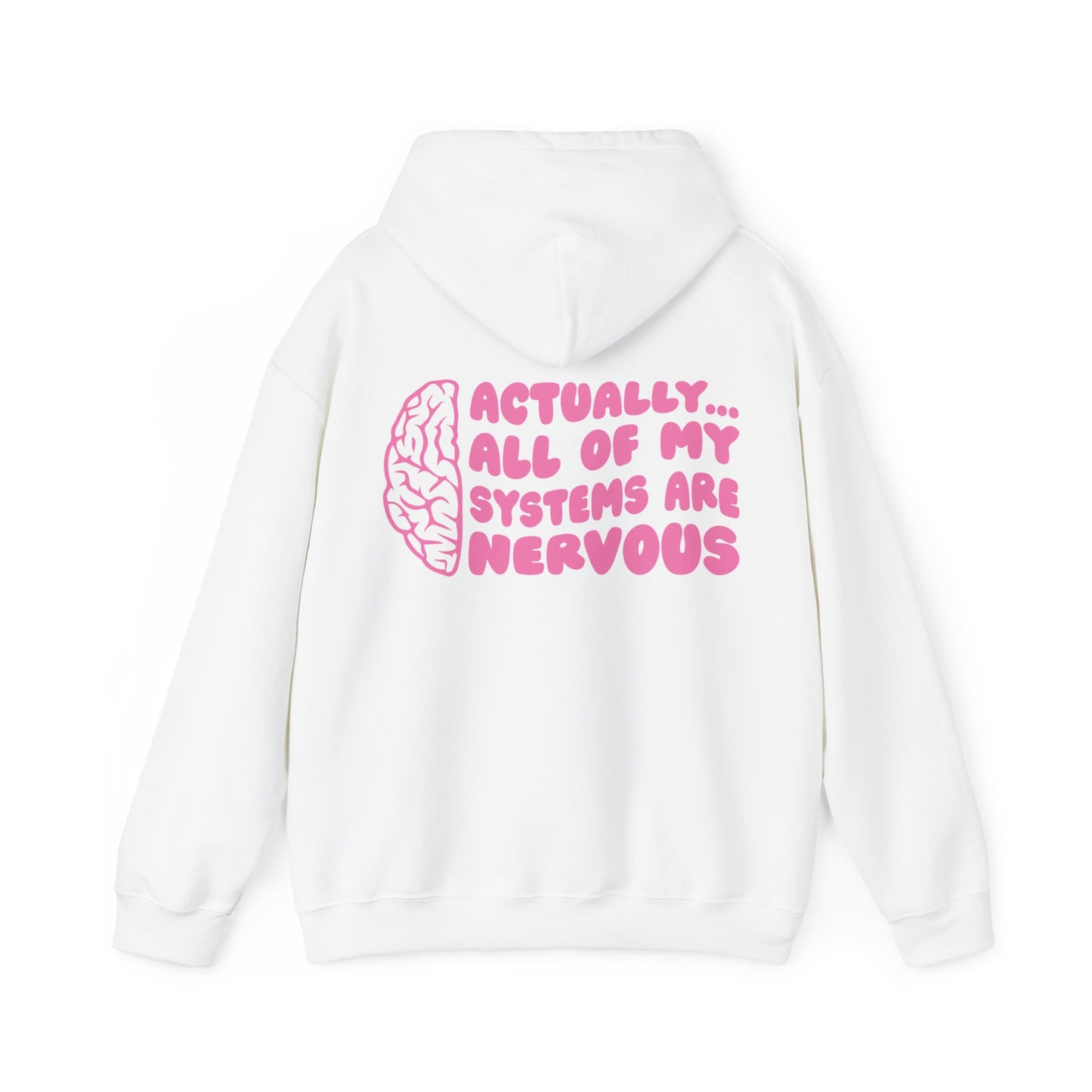 Actually, All Of My Systems Are Nervous Hooded Sweatshirt