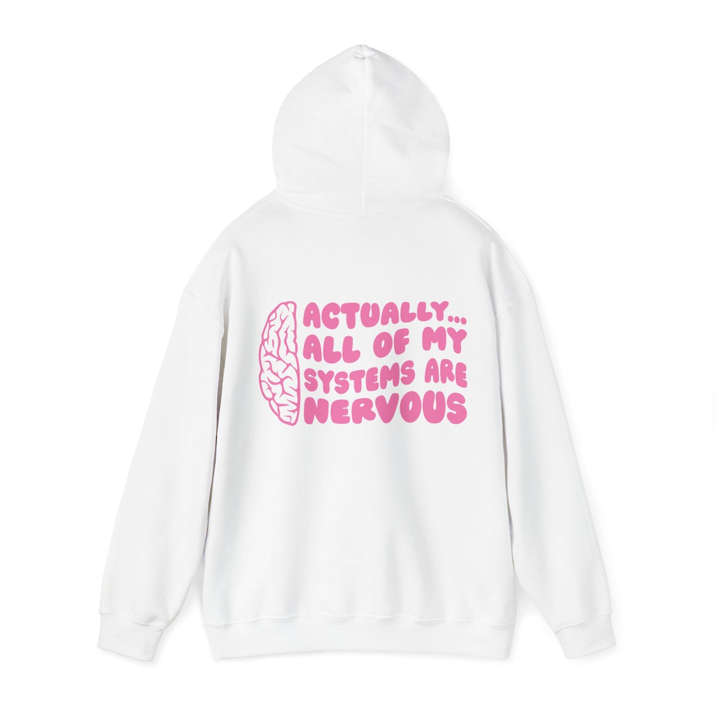 Actually, All Of My Systems Are Nervous Hooded Sweatshirt