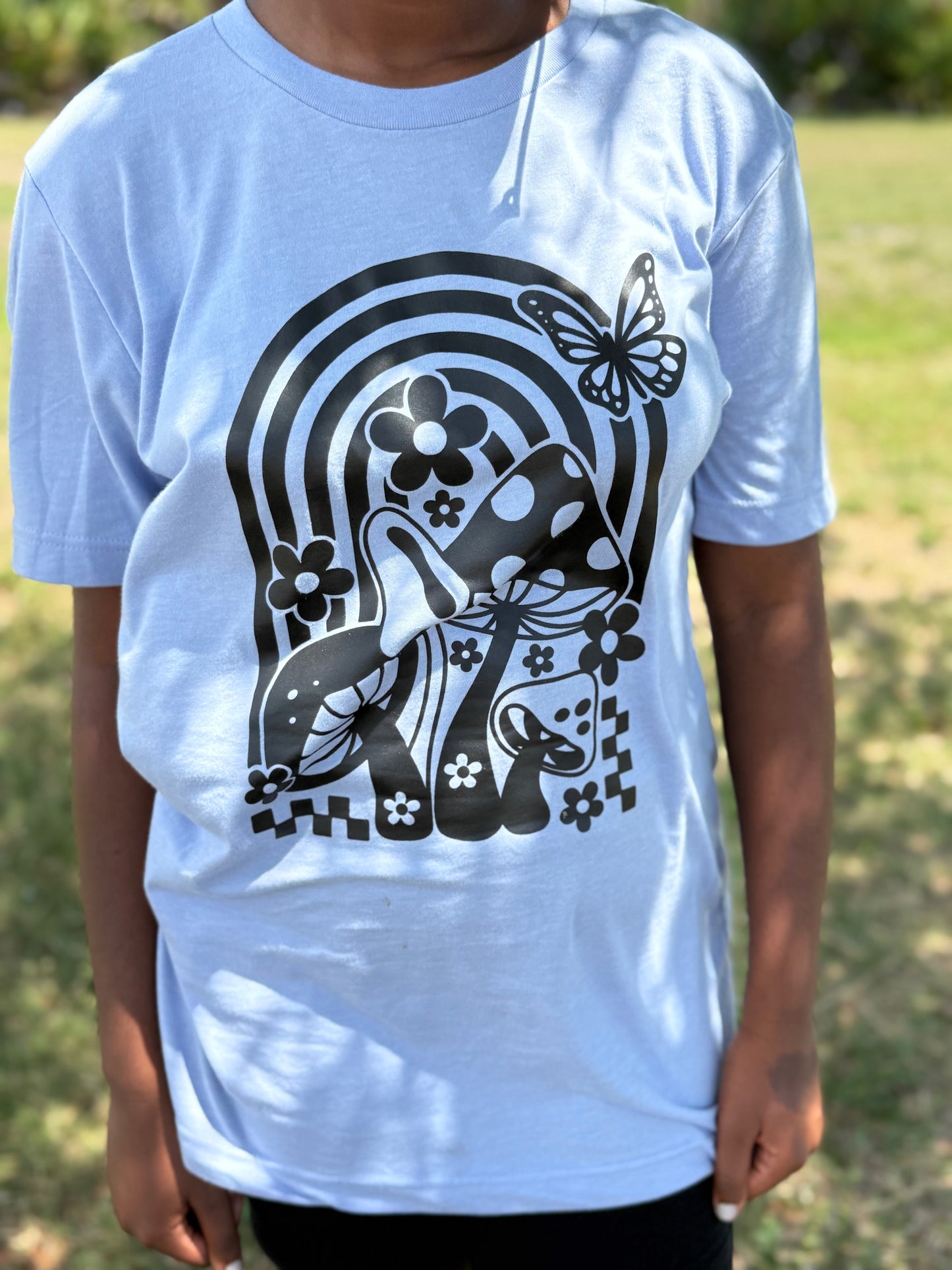 Rainbow and Mushrooms