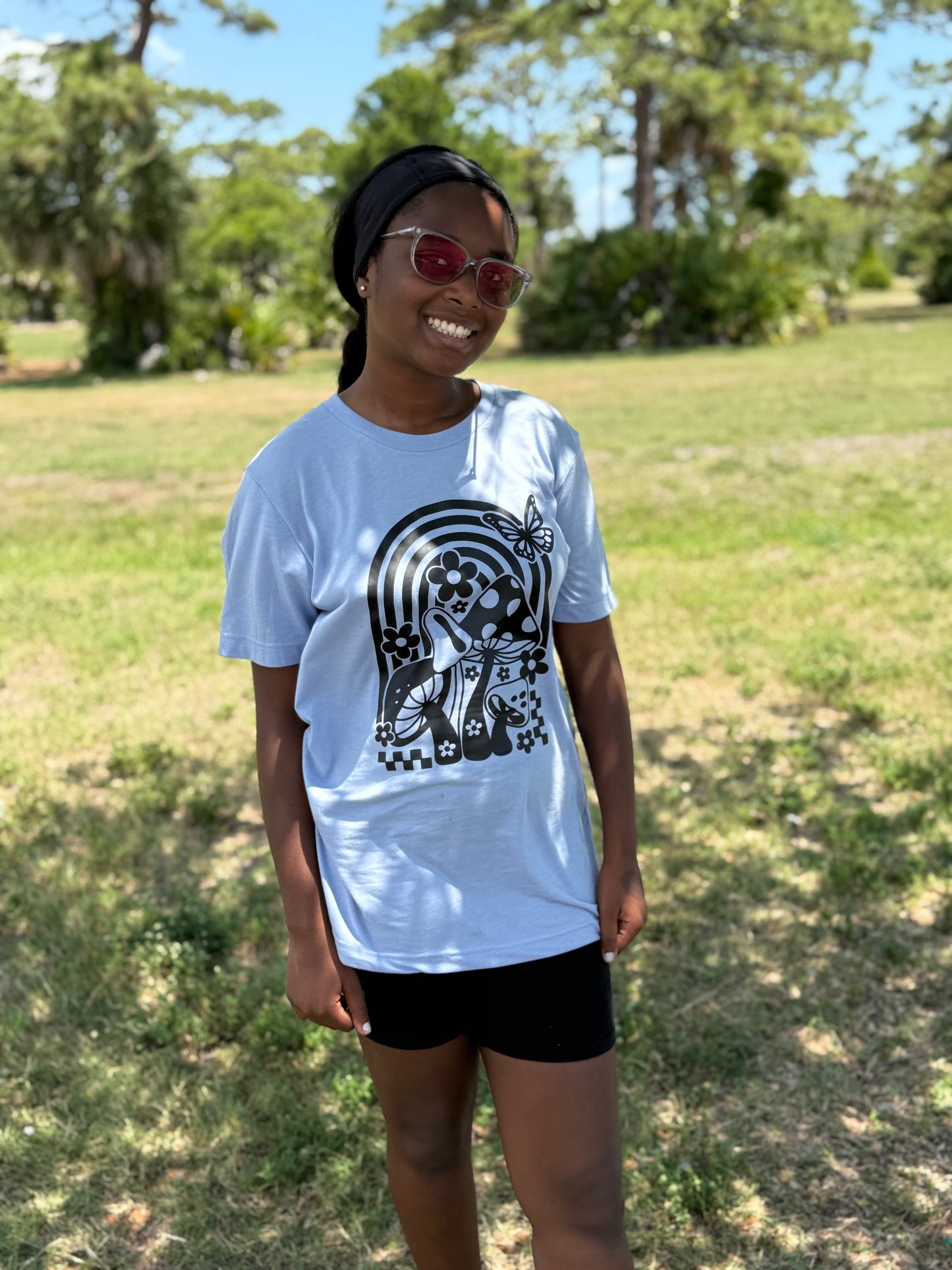 Rainbow and Mushrooms