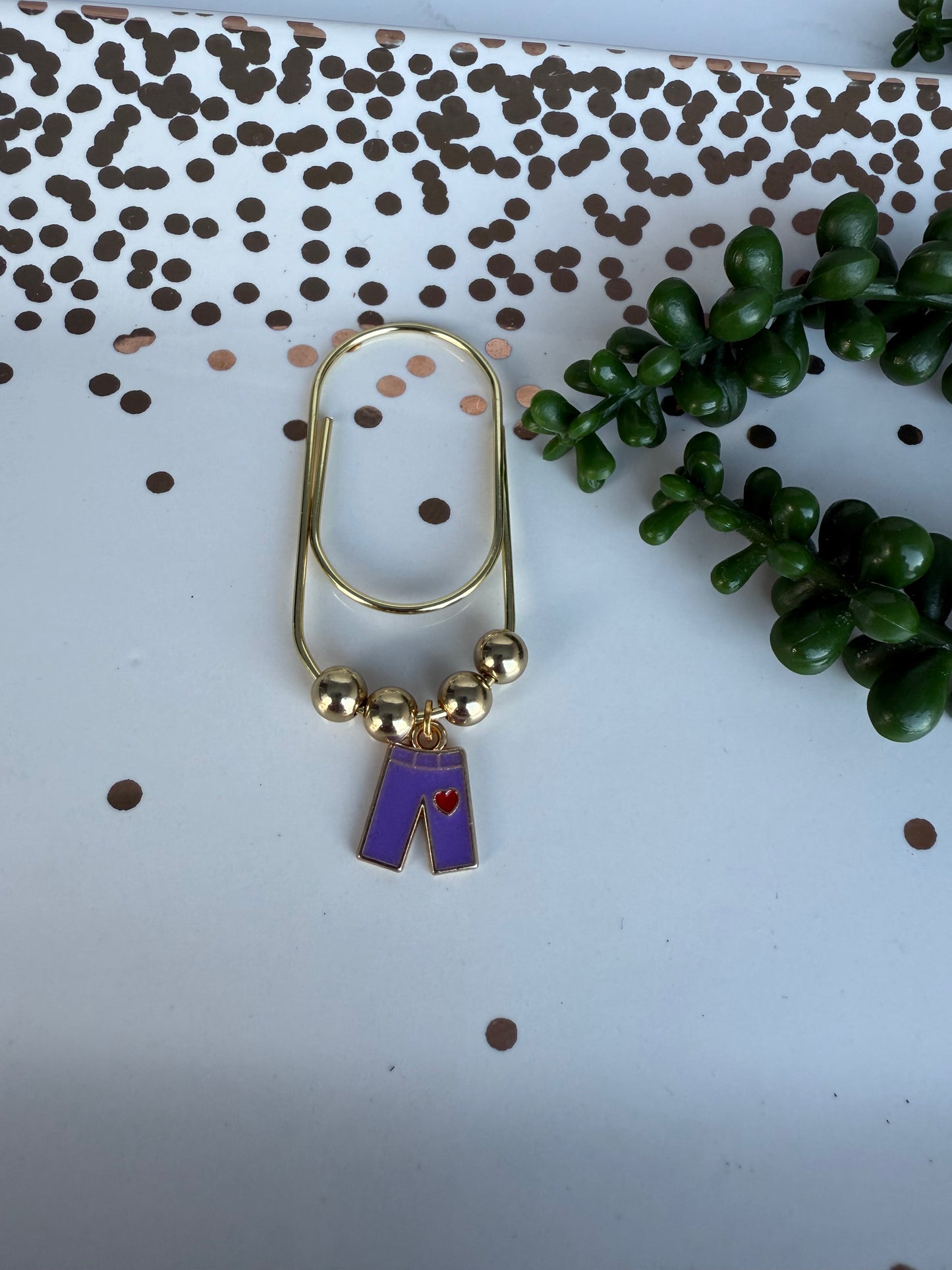 Purple Pants Paper Clip