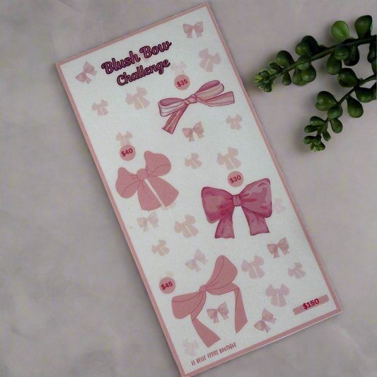 Blush Bow Savings Challenge