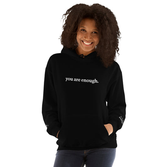 You Are Enough Embroidered Hoodie